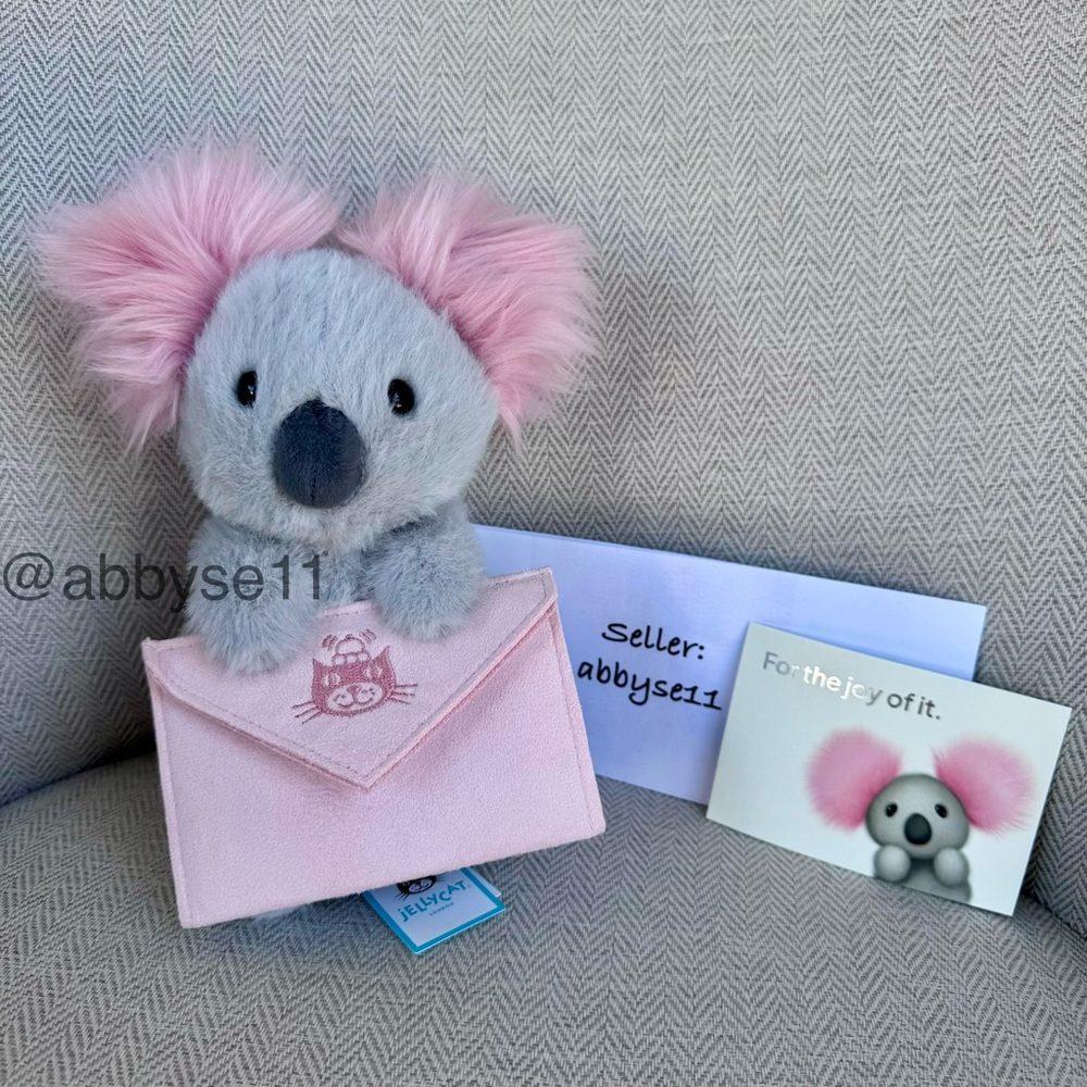 Jellycat Koala With Message - Authentic - Brand New With Tags - Fast Ship